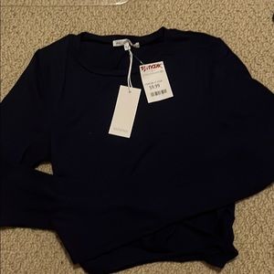 NWT navy long sleeve!